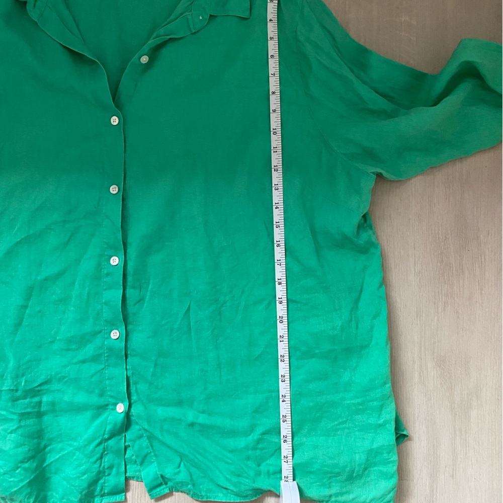 J. Jill Emerald Green Button-Down Shirt - Picture 7 of 8